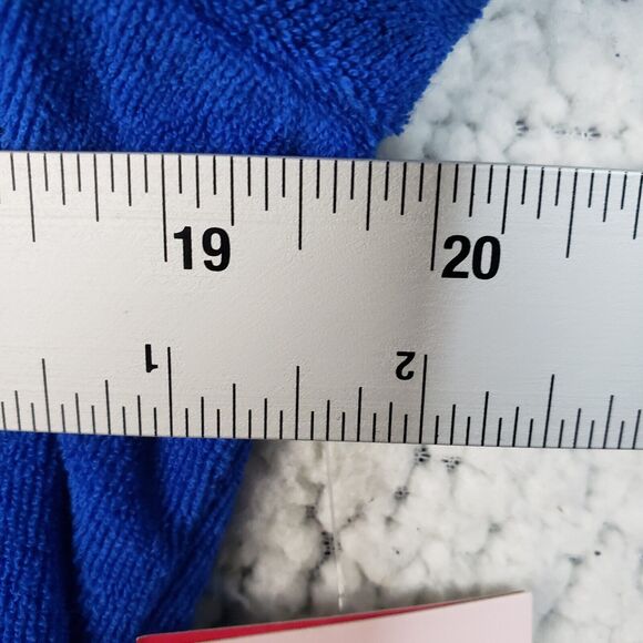 Juicy Couture Jacket Womens L Blue Velour Hoodie Track Sweater Y2K Soft Girl - Picture 7 of 11